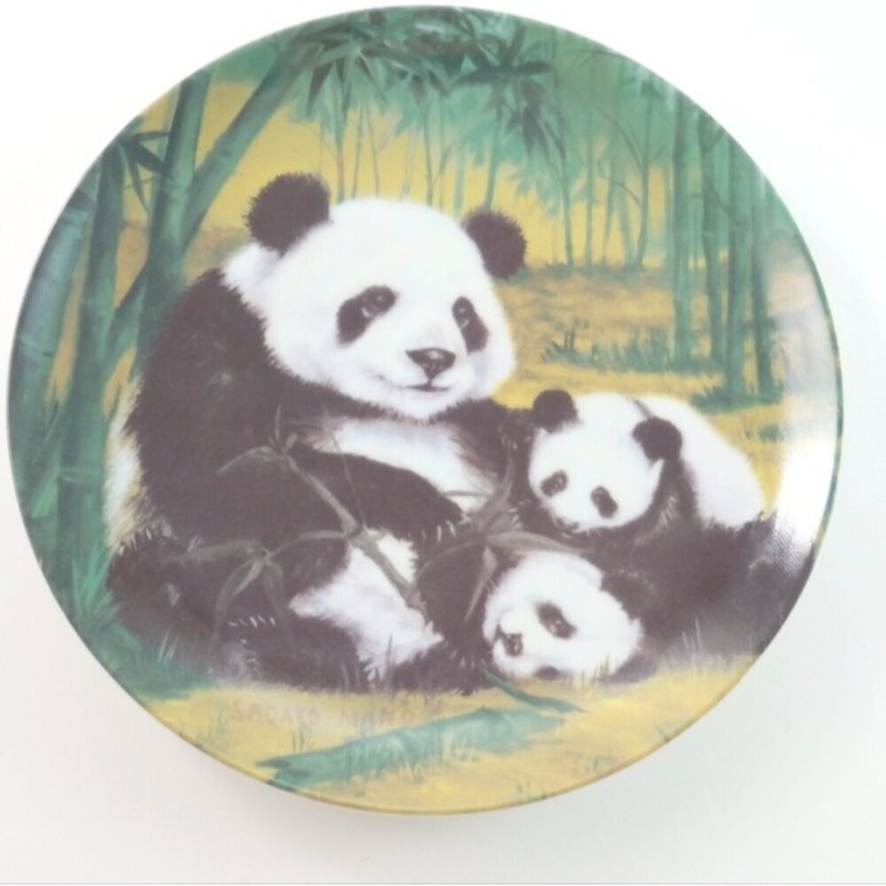 Panda Art HACKETT AMERICAN COLLECTOR PLATE ASIAN PANDAS SADAKO MANO